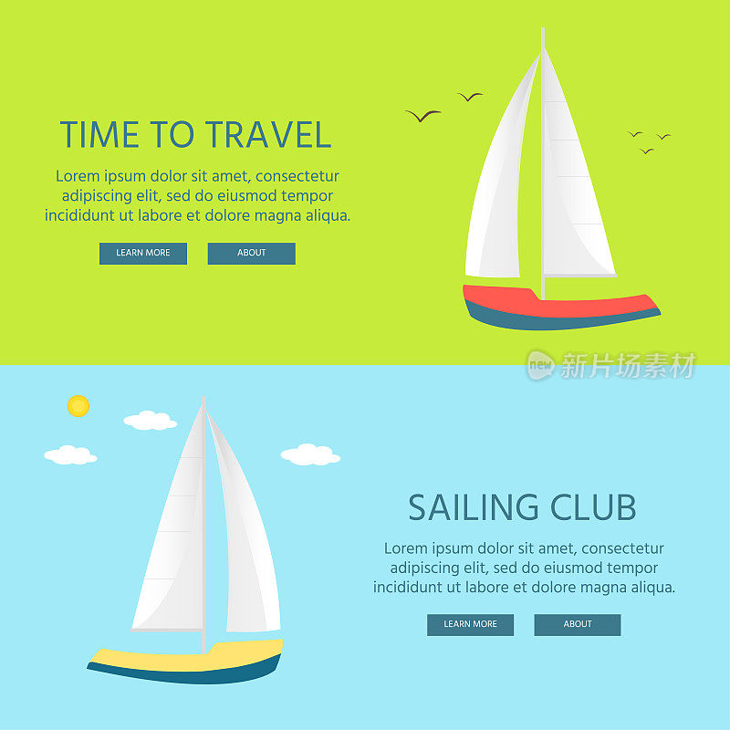 Nautical vehicles: sail boat, ship, vessel, luxury yacht, speedb